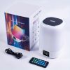 Bluetooth Speaker with Night Light, Alarm Clock Touch Sensor Bedside Lamp Dimmable Multi-Color Changing, Speaker Bedroom Alarm Clock